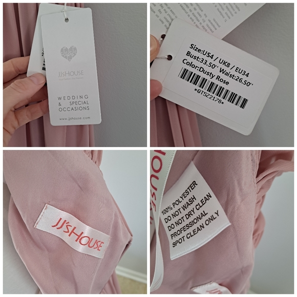NWT JJ's House 116652 dusty rose gown size 4 - Picture 10 of 12